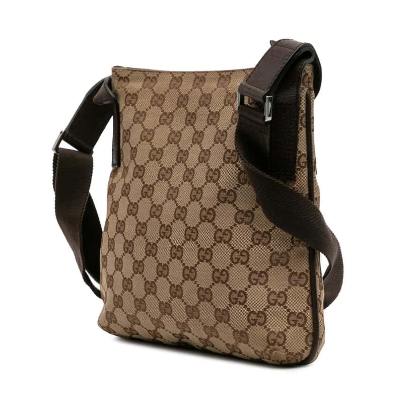 Gucci GG Canvas Crossbody Brown Canvas Good condition - Back View