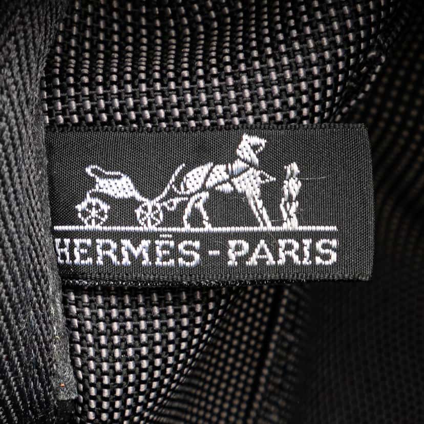 Hermès Canvas Herline MM Grey Canvas Good condition - Box View