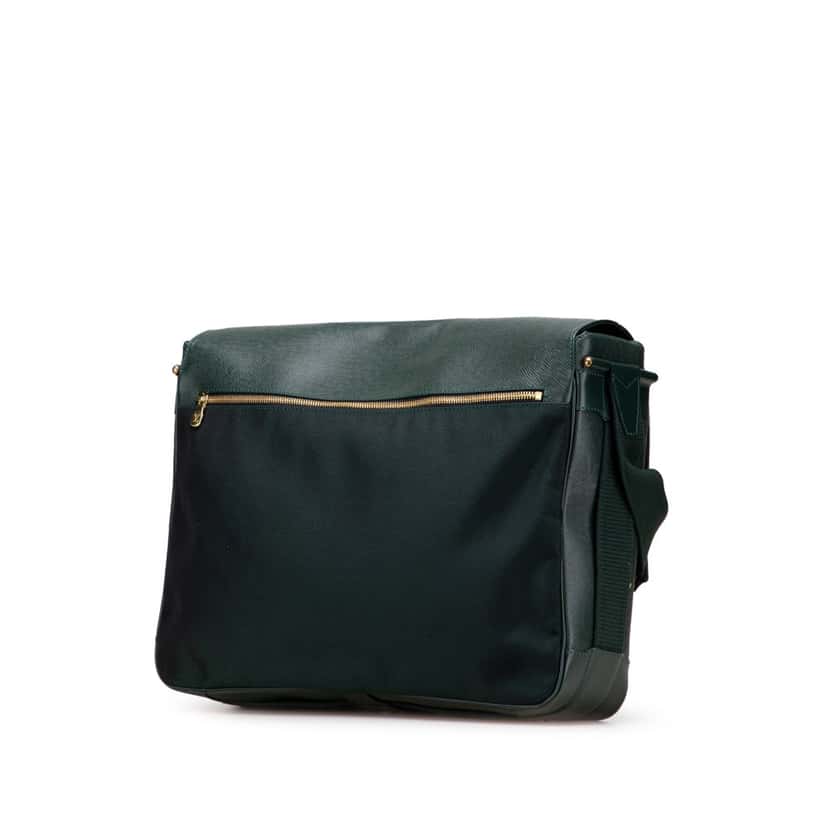 Louis Vuitton Taiga Dersou Green Leather Good condition - Back View