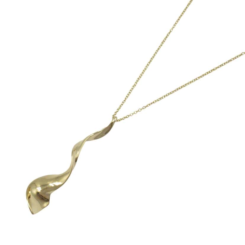 Tiffany & Co 18K Yellow Gold Frank Gehry Orchid Drop Necklace Gold Gold Good condition - Inside View