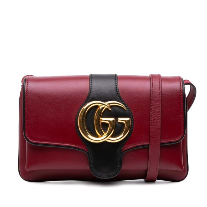Gucci Small Bicolor Leather Arli Crossbody Red Leather Good condition - Front View
