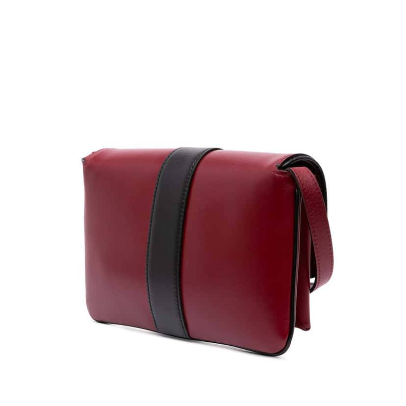 Gucci Small Bicolor Leather Arli Crossbody Red Leather Good condition - Back View