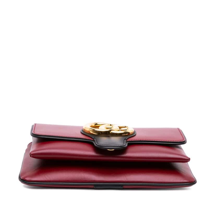 Gucci Small Bicolor Leather Arli Crossbody Red Leather Good condition - Inside View