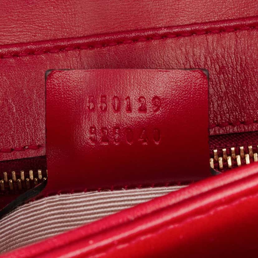 Gucci Small Bicolor Leather Arli Crossbody Red Leather Good condition - Box View