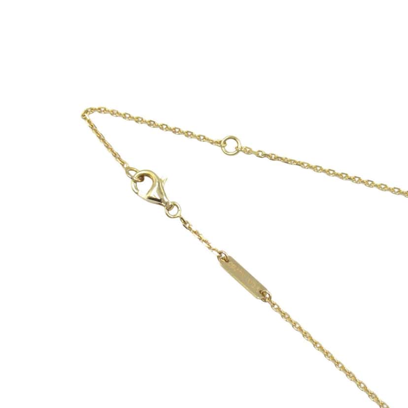 Van Cleef & Arpels 18K Yellow Gold and Onyx Vintage Alhambra Pendant Necklace Gold Gold Good condition - Back View