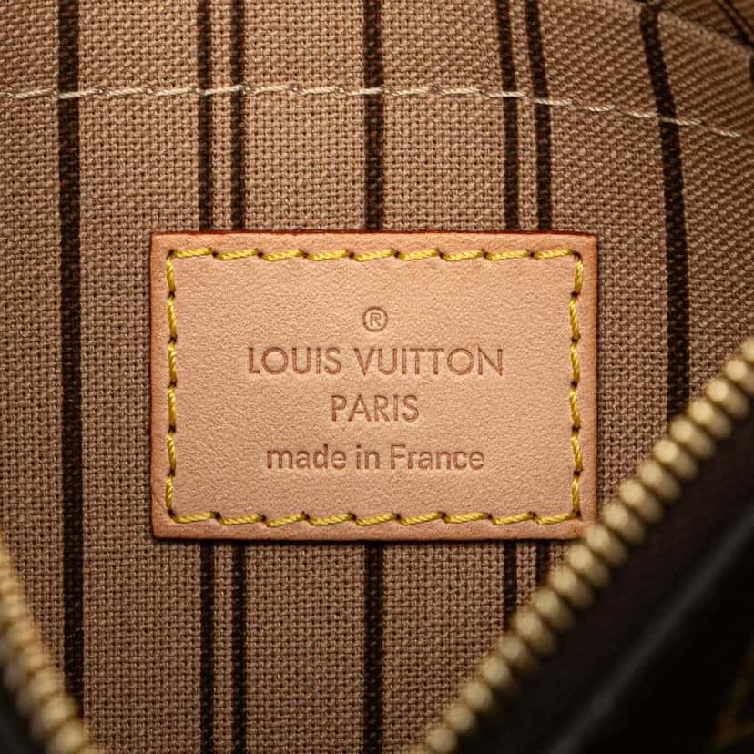 Louis Vuitton Monogram Neverfull Pouch Brown Canvas Good condition - Box View
