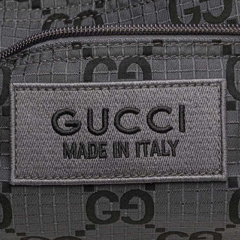 Gucci GG Nylon Ripstop Belt Bag Grey Good condition - Box View