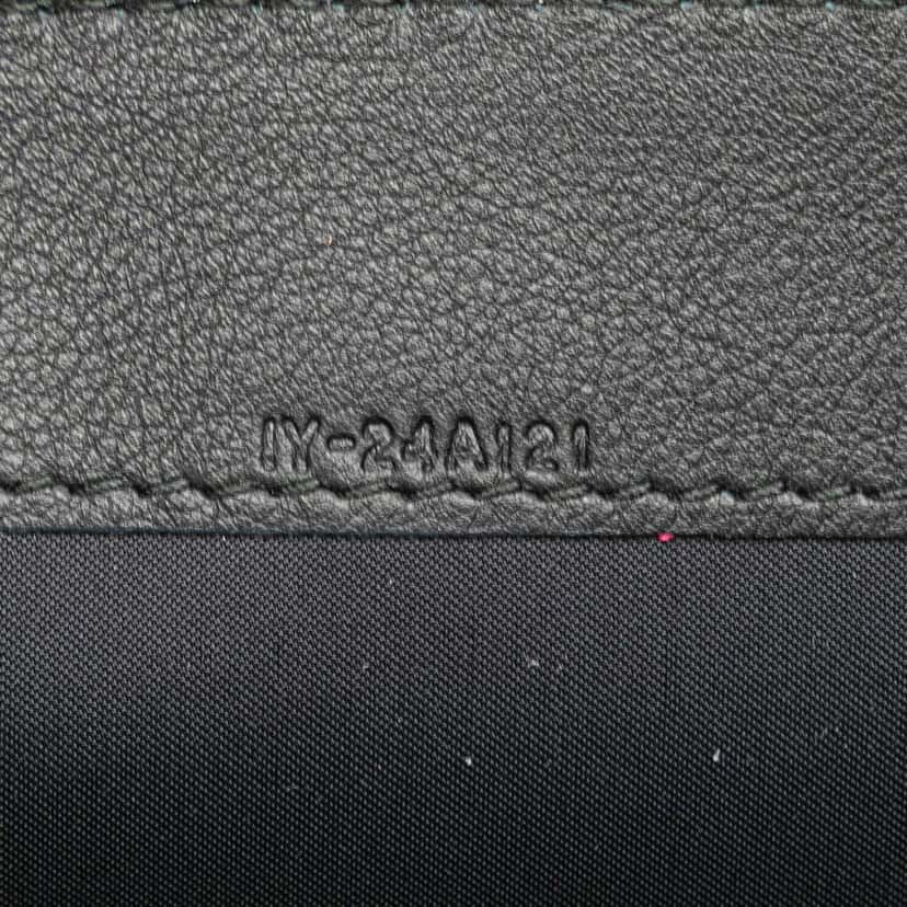 Salvatore Ferragamo Leather Logo Clutch Black Leather Good condition - Box View