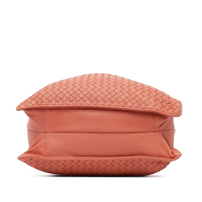 Bottega Veneta Nappa Intrecciato Crossbody Orange Leather Good condition - Inside View