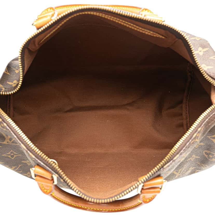 Louis Vuitton Monogram Speedy 35 Brown Canvas Good condition - Model View