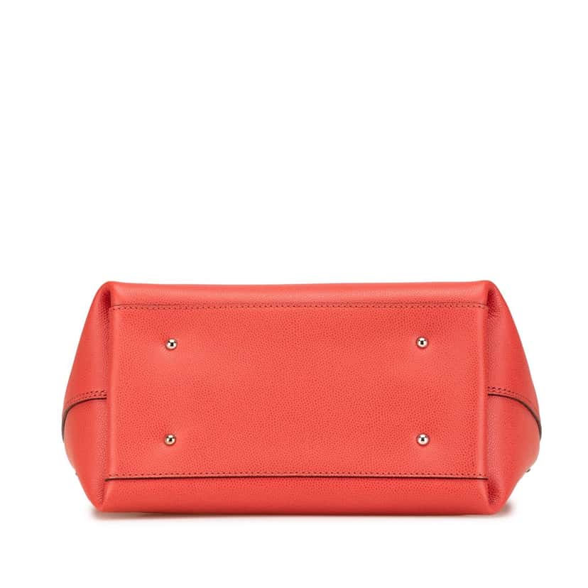 Salvatore Ferragamo Leather Gancini Handbag Red Leather Good condition - Inside View