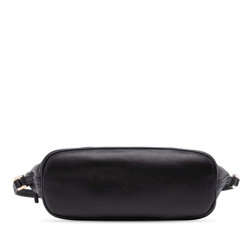 Gucci Lizard Embossed Calfskin Boat Black Leather Good condition - Inside View