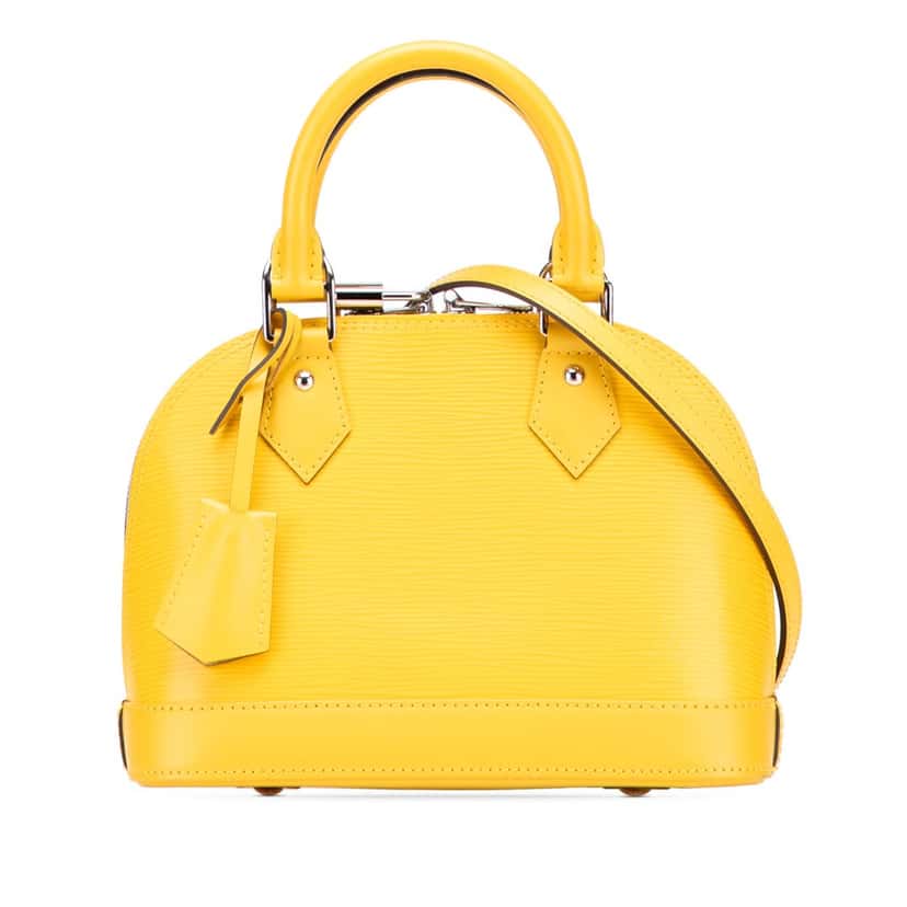 Louis Vuitton Epi Alma BB Yellow Leather Fair condition - Front View