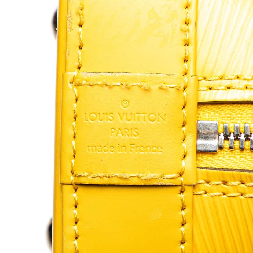 Louis Vuitton Epi Alma BB Yellow Leather Fair condition - Box View