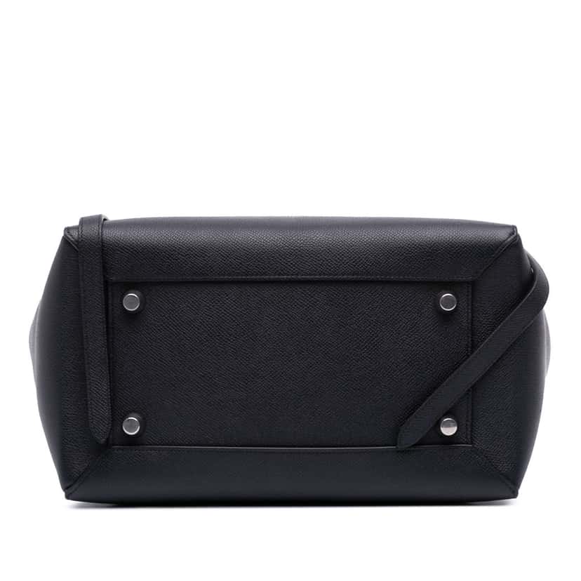 Celine Mini Grained Calfskin Belt Bag Black Leather Good condition - Inside View