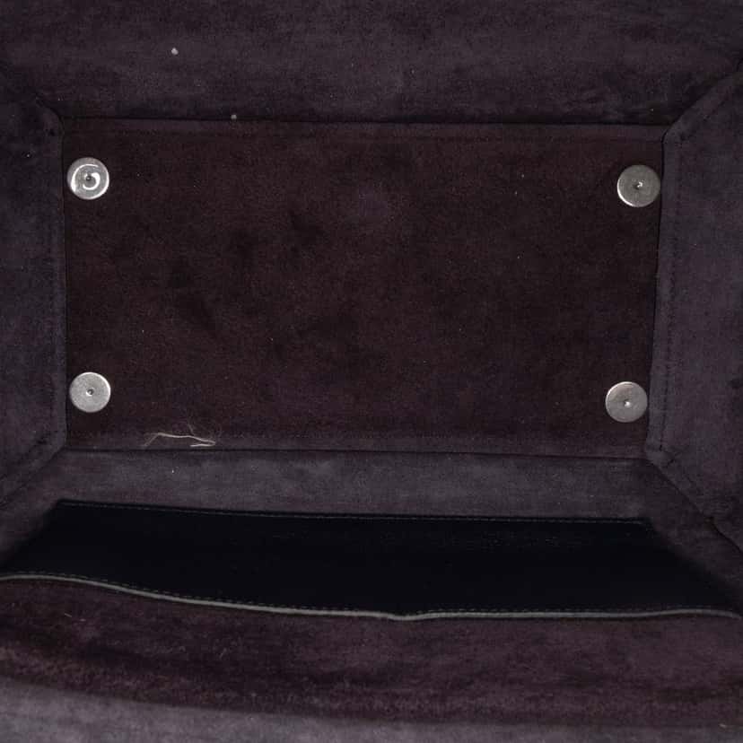Celine Mini Grained Calfskin Belt Bag Black Leather Good condition - Model View