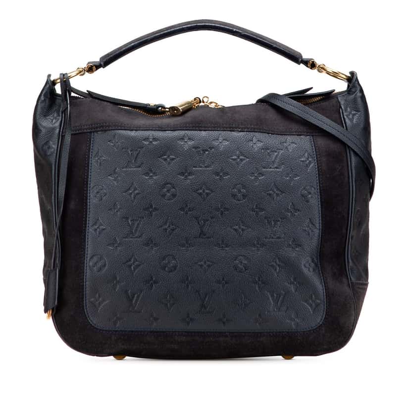 Louis Vuitton Monogram Empreinte Audacieuse MM Blue Leather Good condition - Front View