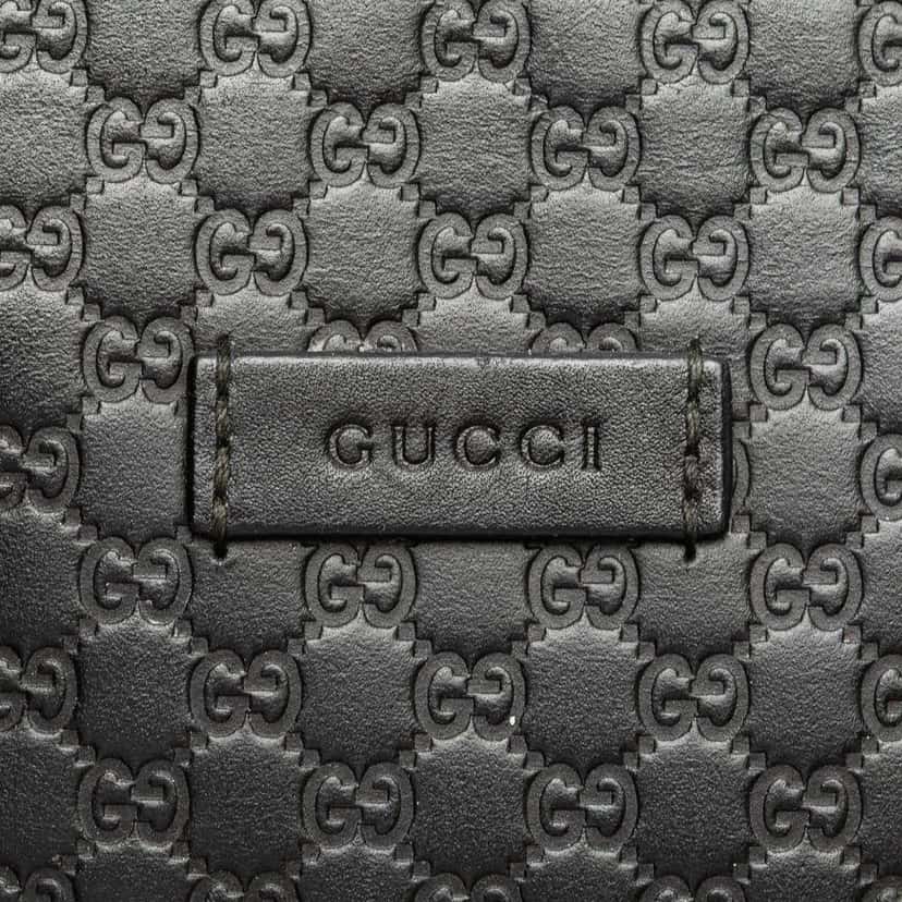 Gucci Mini Microguccissima Dome Satchel Black Leather Good condition - Box View