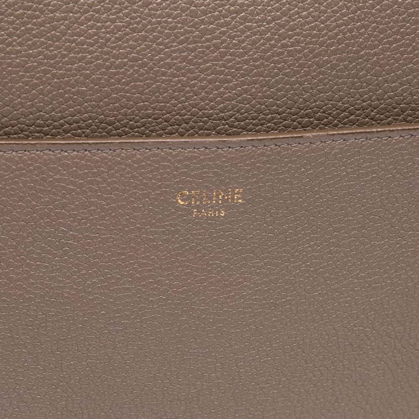 Celine Medium Leather Seau Sangle Bucket Bag Brown Leather Good condition - Box View