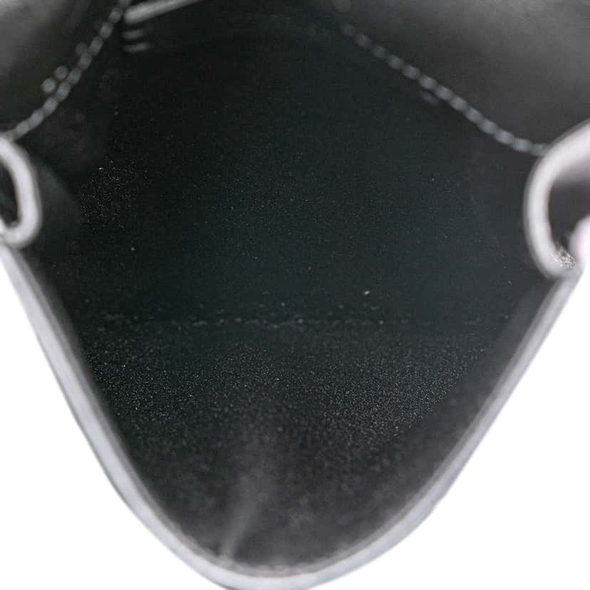 Valentino Leather VRing Neck Pouch Black Leather Very good condition - Box View