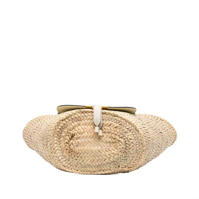Chloé Medium Raffia Marcie Basket Tote Brown Good condition - Inside View