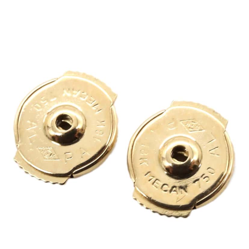 Van Cleef & Arpels 18K Yellow Gold and Onyx Sweet Alhambra Earrings Gold Gold Good condition - Inside View