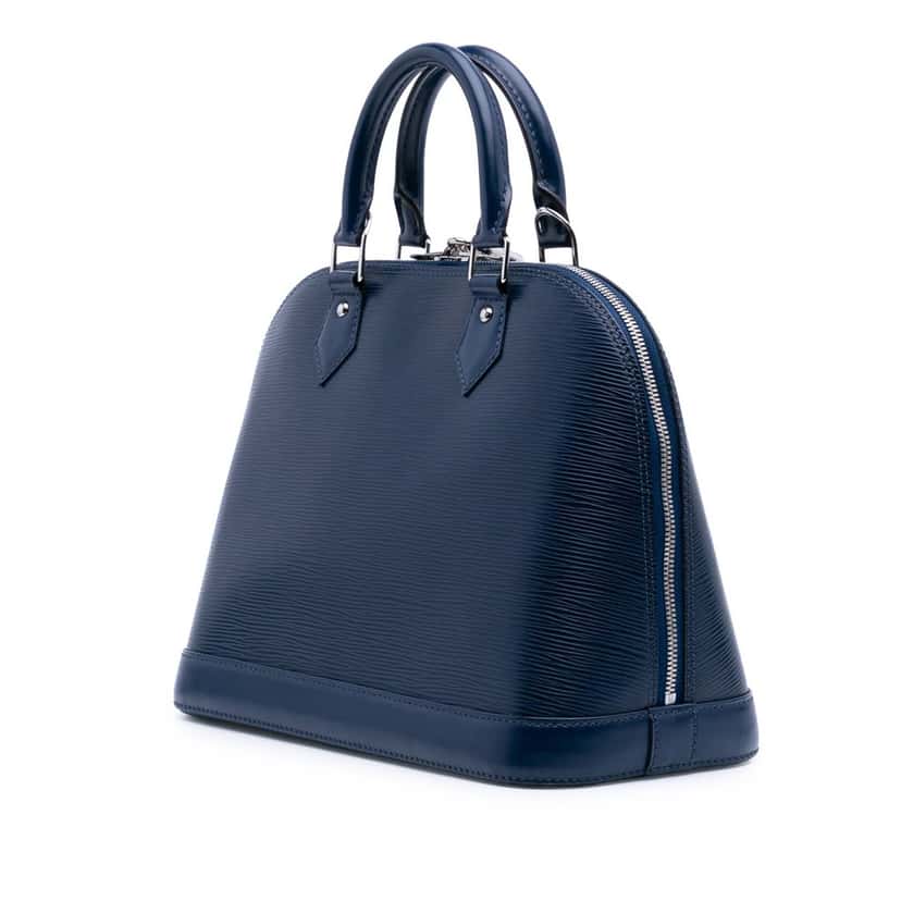 Louis Vuitton Epi Alma PM Blue Leather Good condition - Back View