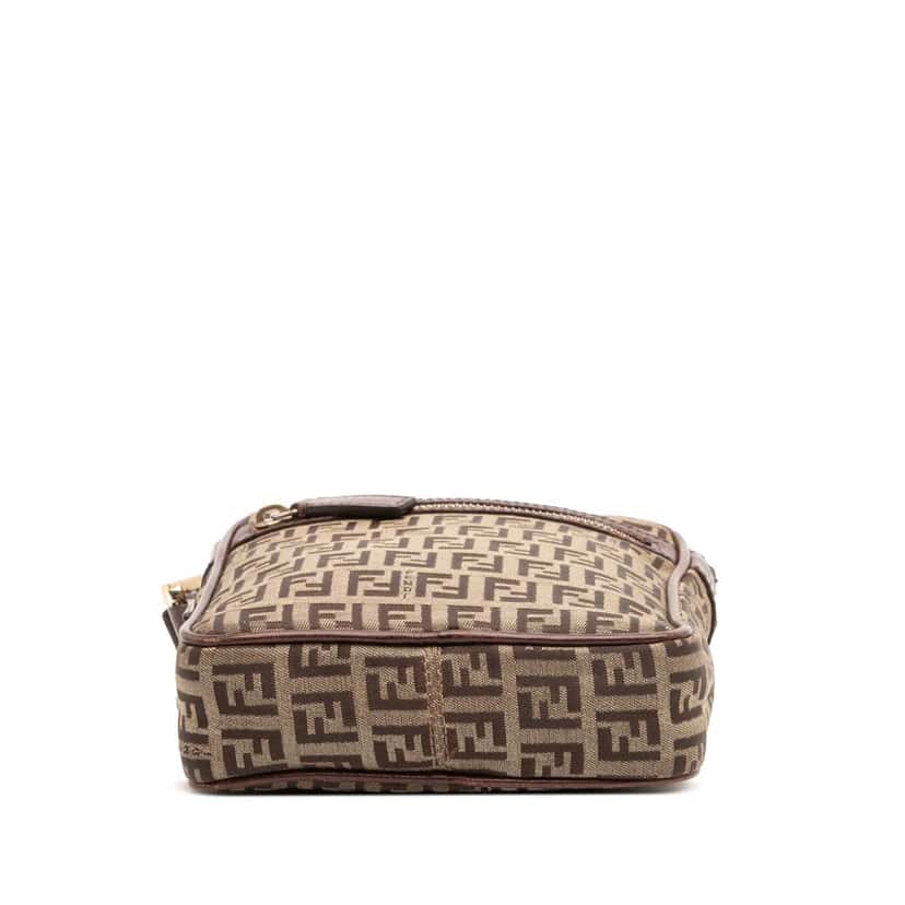 Fendi Zucchino Canvas Crossbody Brown Canvas Good condition - Inside View