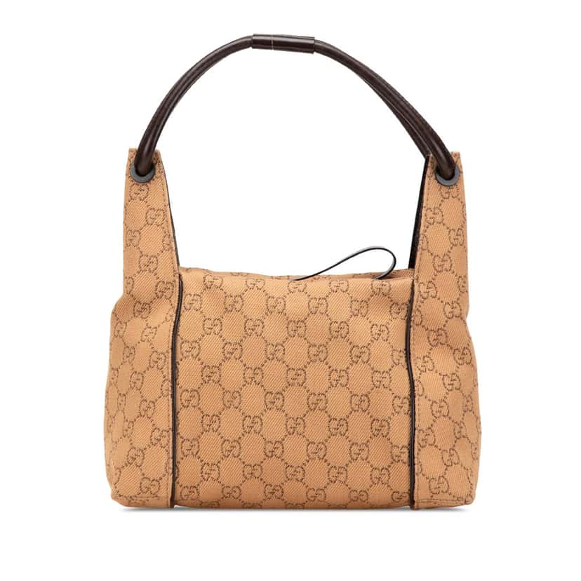 Gucci GG Denim Handbag Brown Denim Good condition - Front View