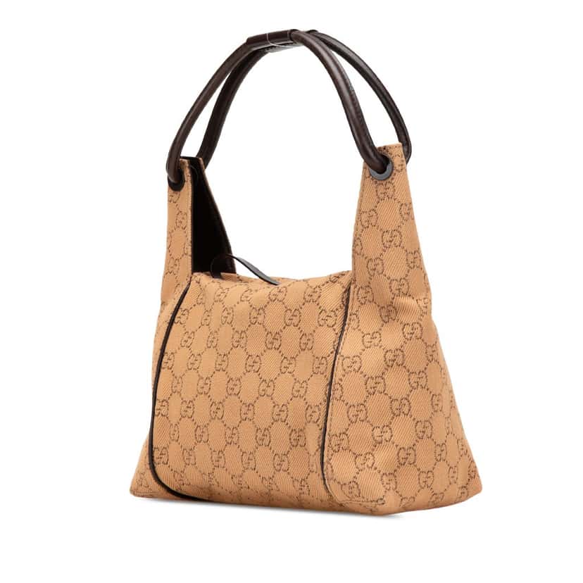 Gucci GG Denim Handbag Brown Denim Good condition - Back View