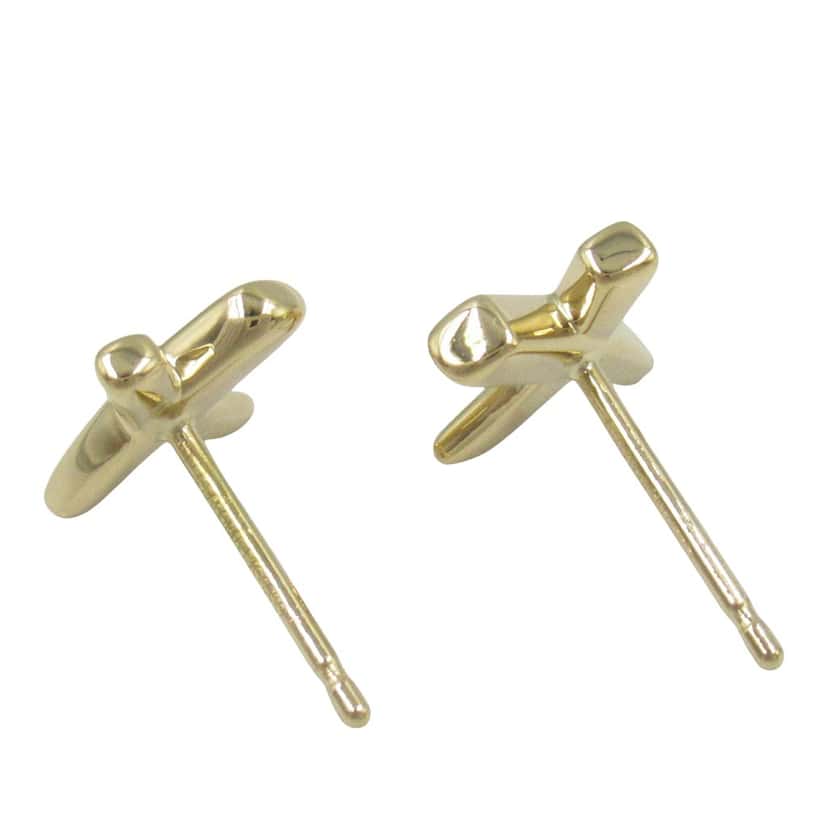 Tiffany & Co 18K Yellow Gold Paloma Picasso Kiss Earrings Gold Gold Good condition - Back View