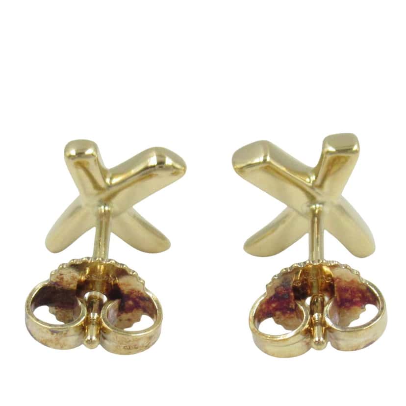 Tiffany & Co 18K Yellow Gold Paloma Picasso Kiss Earrings Gold Gold Good condition - Box View