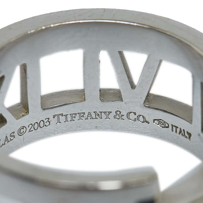 Tiffany & Co Atlas Diamond Ring Silver Metal Good condition - Box View