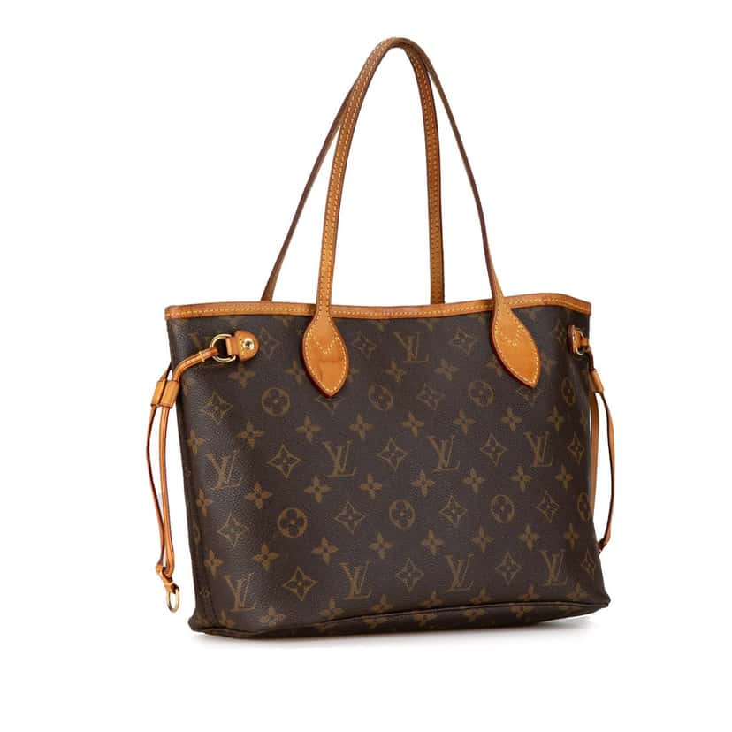 Louis Vuitton Monogram Neverfull PM Brown Canvas Good condition - Back View