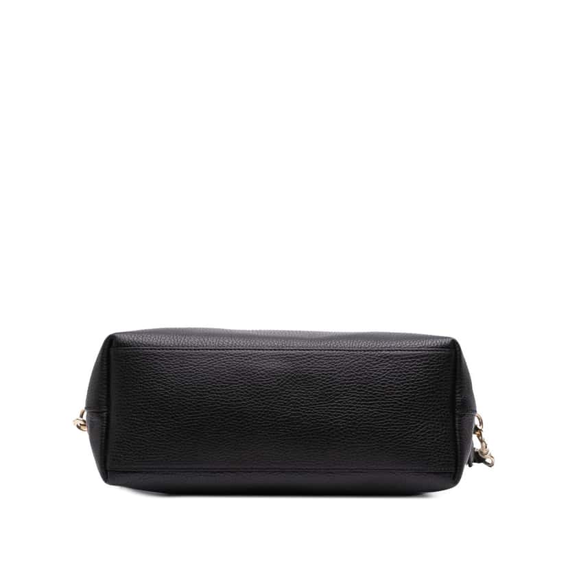 Gucci Dollar Calfskin GG Charm Satchel Black Leather Good condition - Inside View