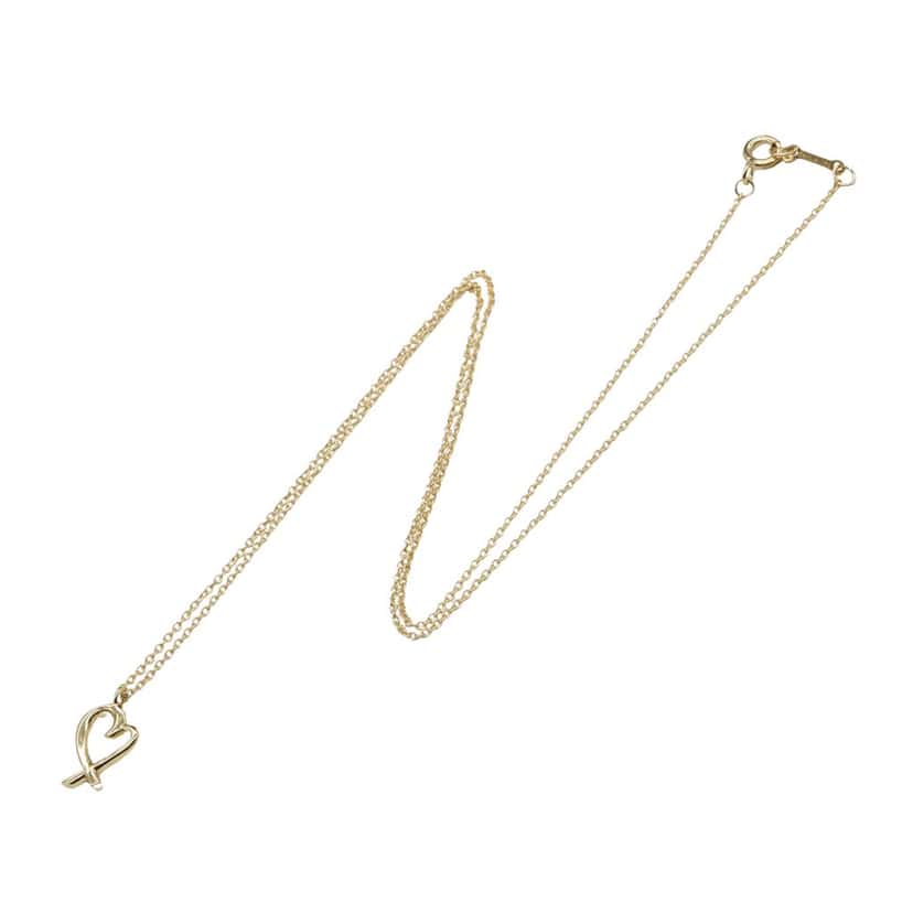 Tiffany & Co 18K Yellow Gold Paloma Picasso Loving Heart Necklace Gold Gold Good condition - Front View