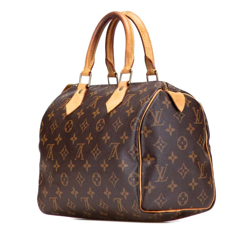 Louis Vuitton Monogram Speedy 25 Brown Canvas Good condition - Back View