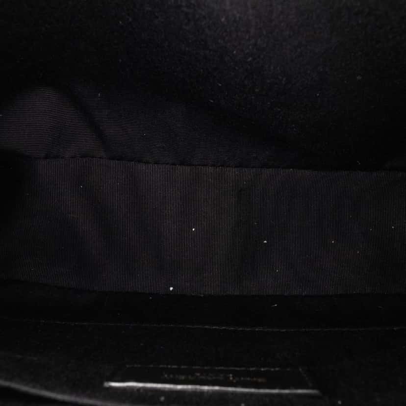 Saint Laurent Medium Grain de Poudre Monogram Graphic Print Lou Camera Bag Black Leather Good condition - Model View
