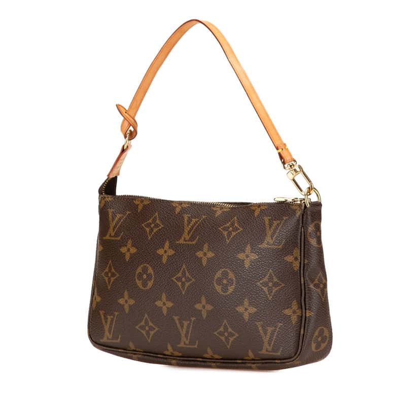 Louis Vuitton Monogram Pochette Accessoires Brown Canvas Good condition - Back View