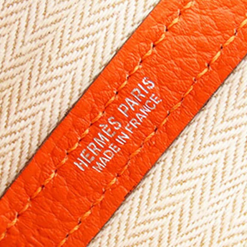 Hermès Negonda Garden Party 30 Orange Leather Good condition - Box View