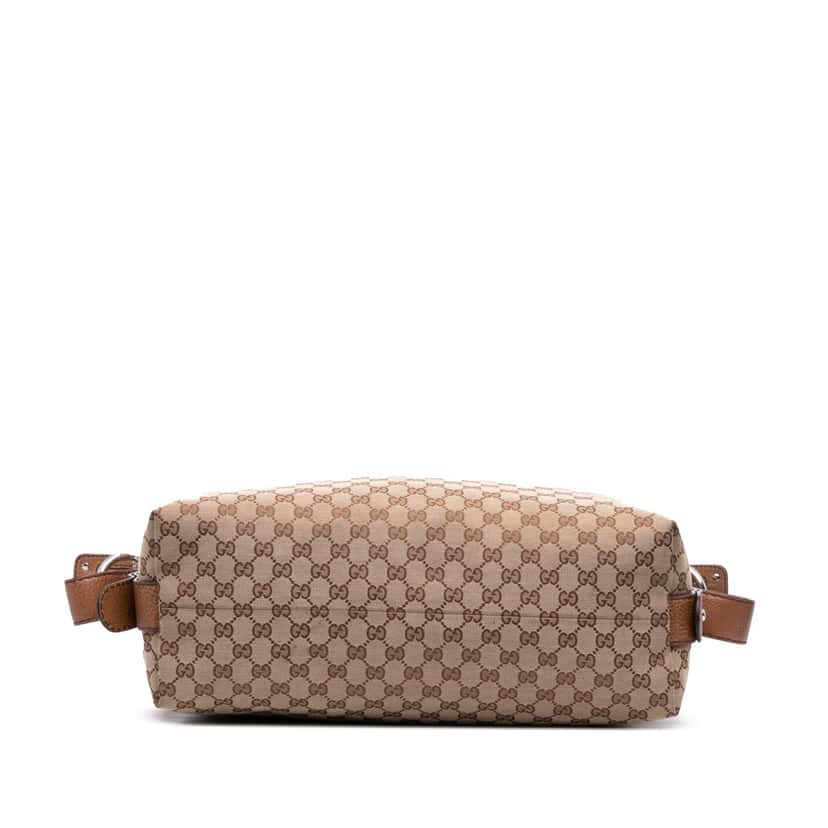 Gucci Large GG Canvas Bamboo Bar Tote Brown Canvas Good condition - Inside View