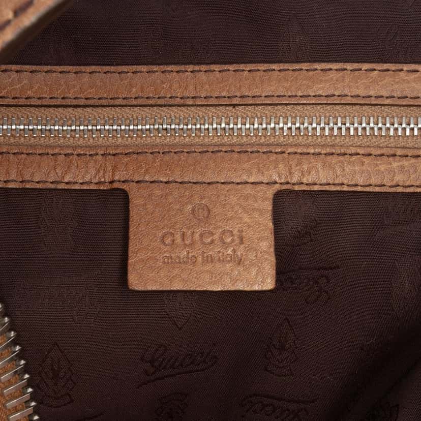Gucci Large GG Canvas Bamboo Bar Tote Brown Canvas Good condition - Box View
