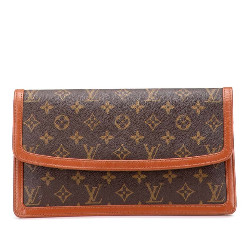 Louis Vuitton Monogram Pochette Dame GM Brown Canvas Good condition - Front View