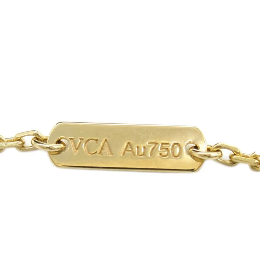 Van Cleef & Arpels 18K Yellow Gold and Onyx Vintage Alhambra Pendant Necklace Gold Gold Good condition - Model View