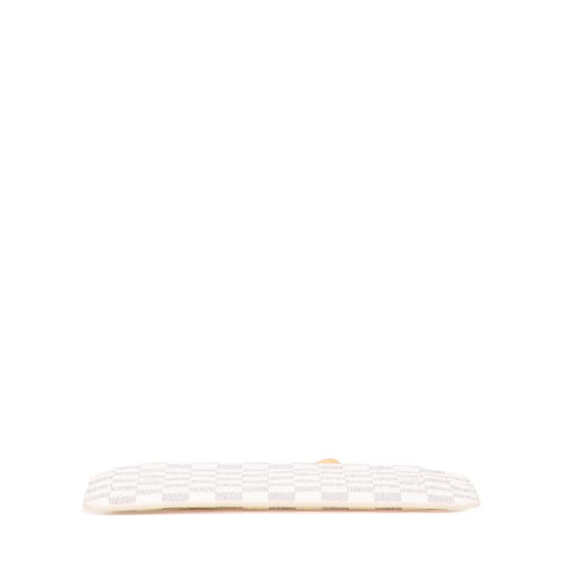 Louis Vuitton Damier Azur Neverfull MM Pouch White Canvas Good condition - Inside View