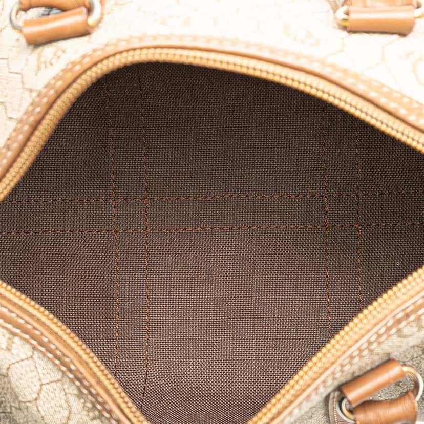 Dior Honeycomb Canvas Boston Bag Brown Canvas Good condition - Model View