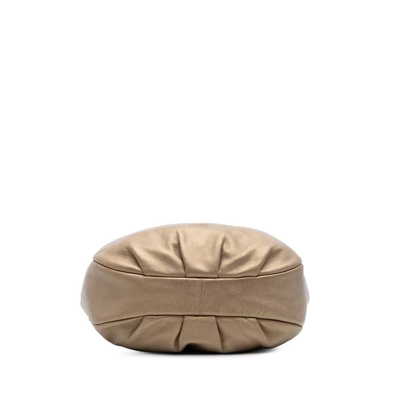 Loewe Anagram Nappa Tassel Hobo Gold Leather Good condition - Inside View