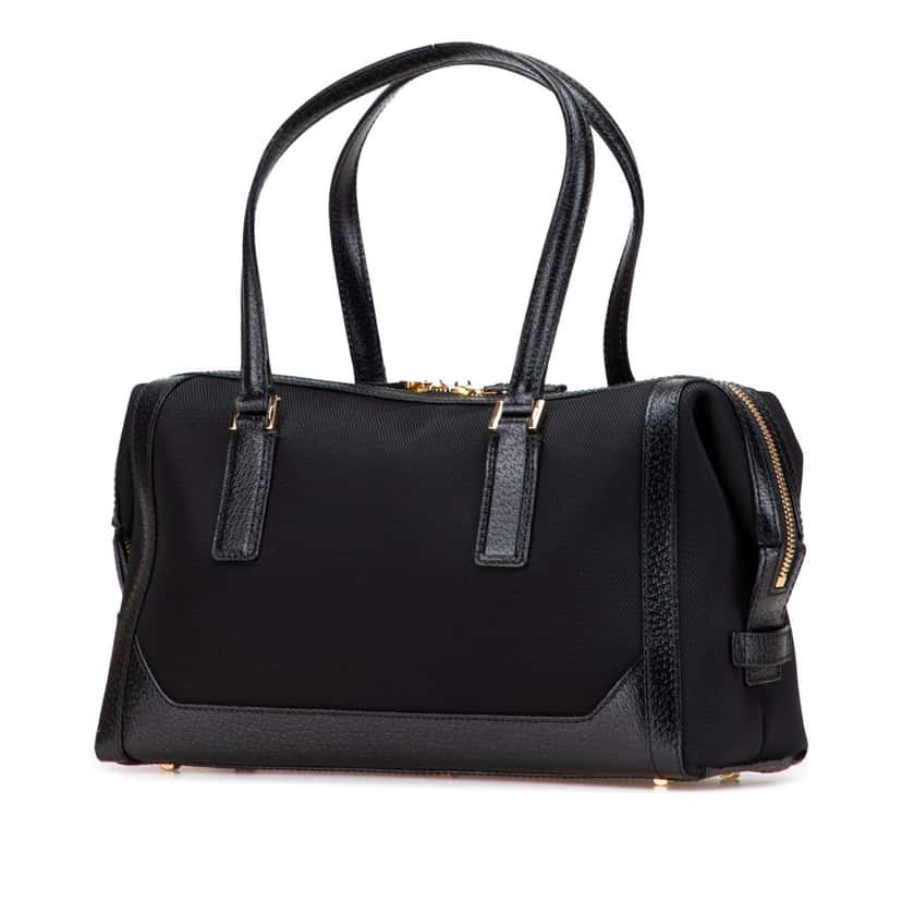 Salvatore Ferragamo Canvas Handbag Black Canvas Good condition - Back View