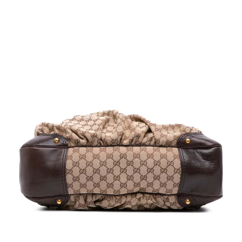Gucci Large GG Canvas Jockey Hobo Brown Canvas Good condition - Inside View