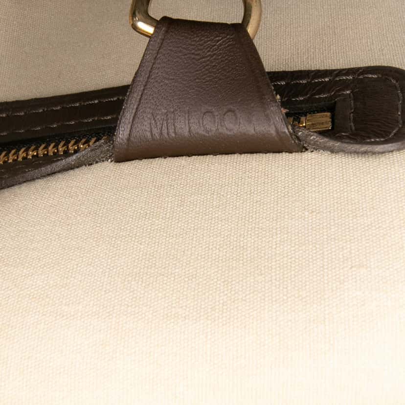 Louis Vuitton Monogram Mini Lin Alma Haut Brown Cotton Good condition - Box View